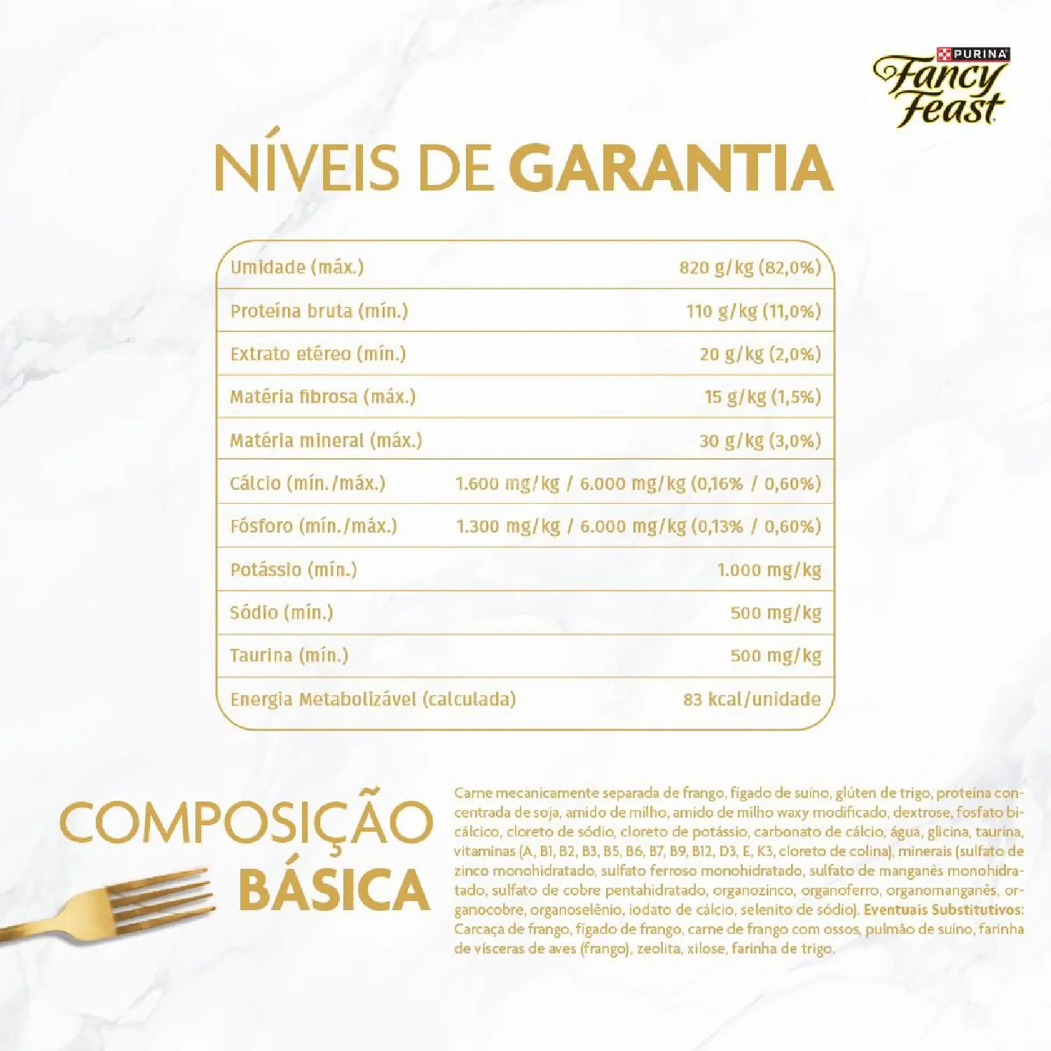 Racao Umida Fancy Feast Demi Glace Frango niveis de garantia-08